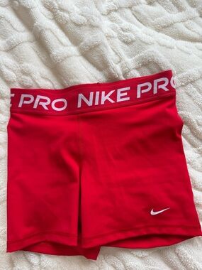 Nike Red Pro Bike Shorts